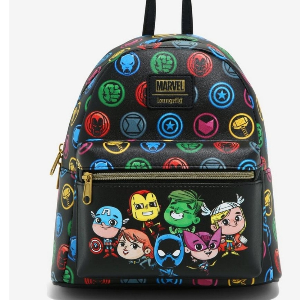 Loungefly Avengers chibi mini backpack